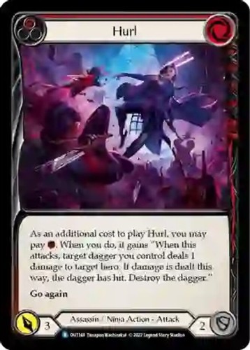 Hurl lightly played - hurl, (red)