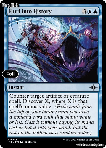 Hurl into history - history, foil