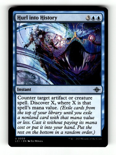 Mtg hurl into history the - history,