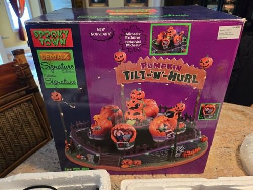 Lemax spooky town pumpkin - town,