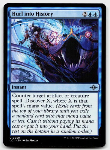 Hurl into history uncommon - hurl,